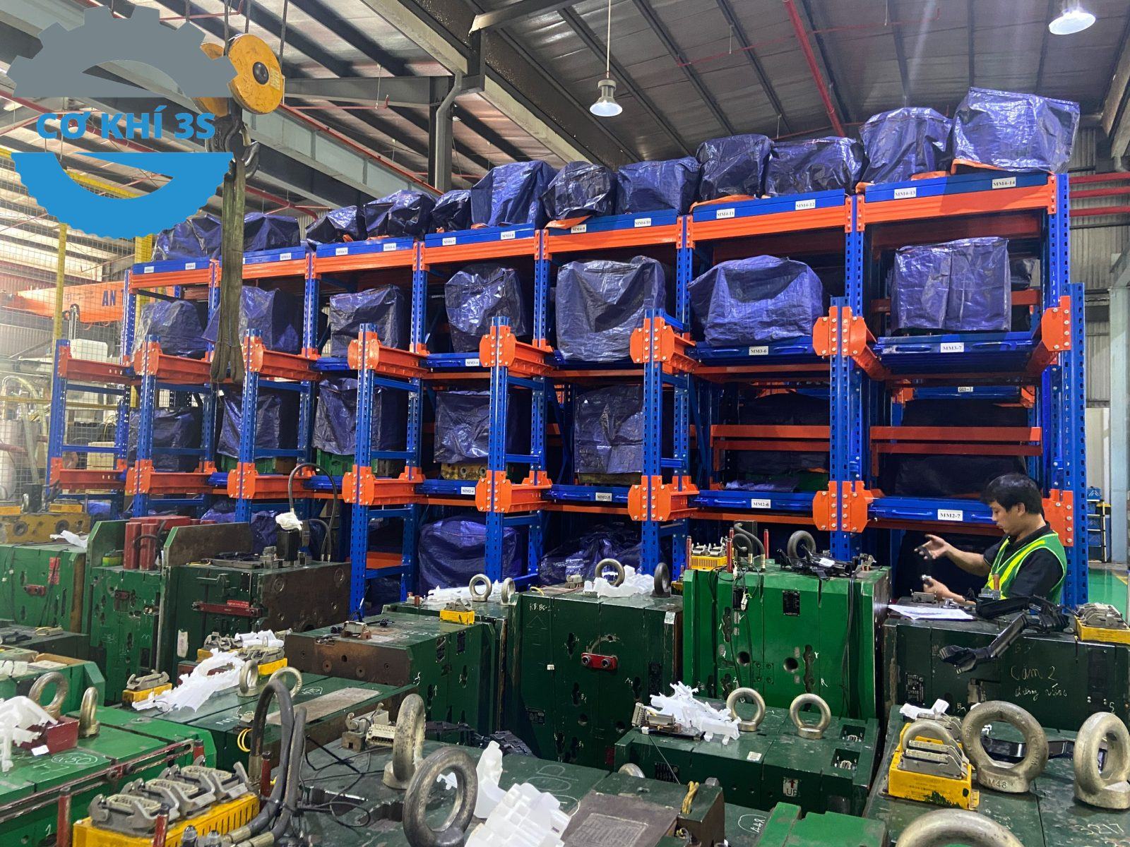 Dự án kệ khuôn dập linh kiện oto tại nhà máy Hưng Yên