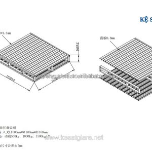 Pallet thép 1100x1100