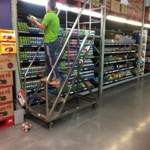 Alternative view of Thang Inox Chữ A - Thang inox hàn cố định cho siêu thị